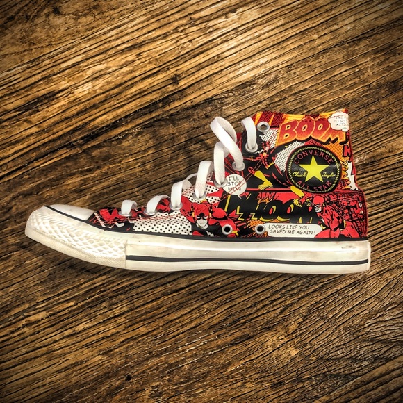 Converse Rare Flash Collectors Find For A True DC Comic Flash Fan - Picture 7 of 9
